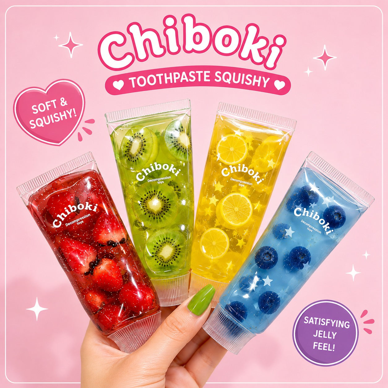 Chiboki Toothpaste Squishy 🪥🍓