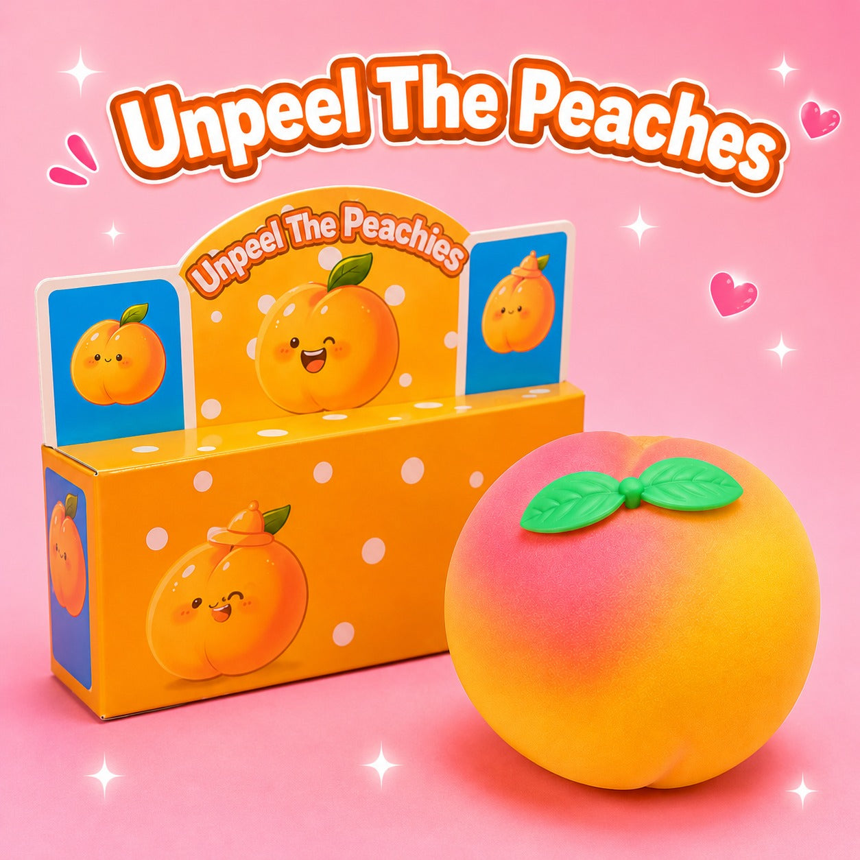 🍑 Unpeel the Peach Squishy Toy 🍑