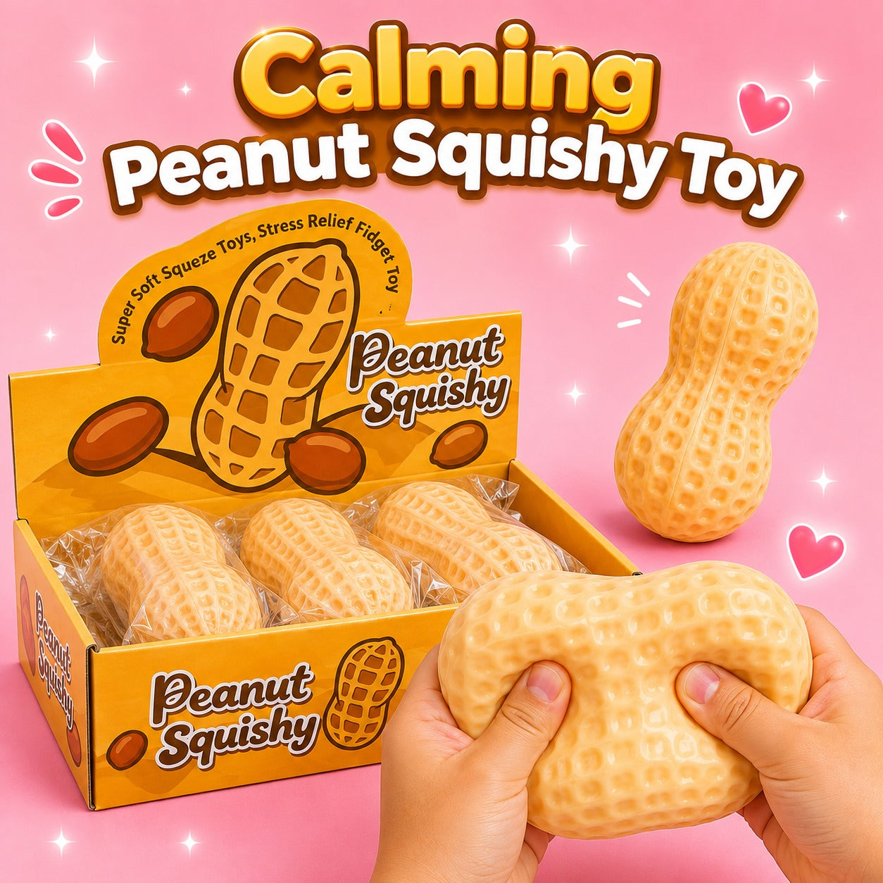 🥜 Calming Peanut Squishy Toy 🥜