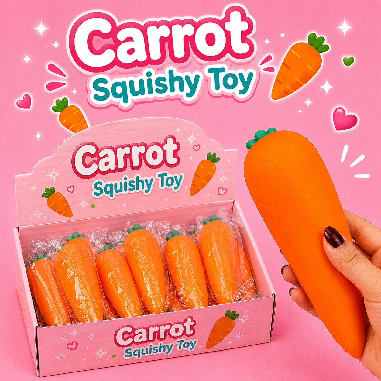 🥕 Carrot Squishy Toy🥕