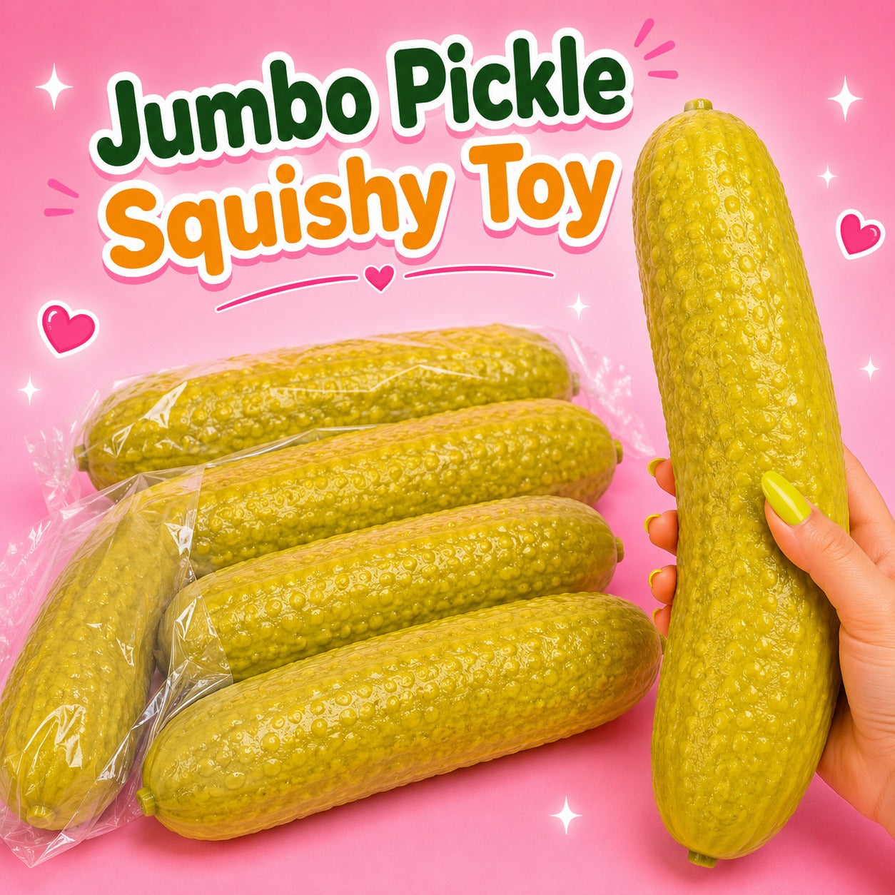 🥒 Squeezy Pickle Squishy Toy 🥒